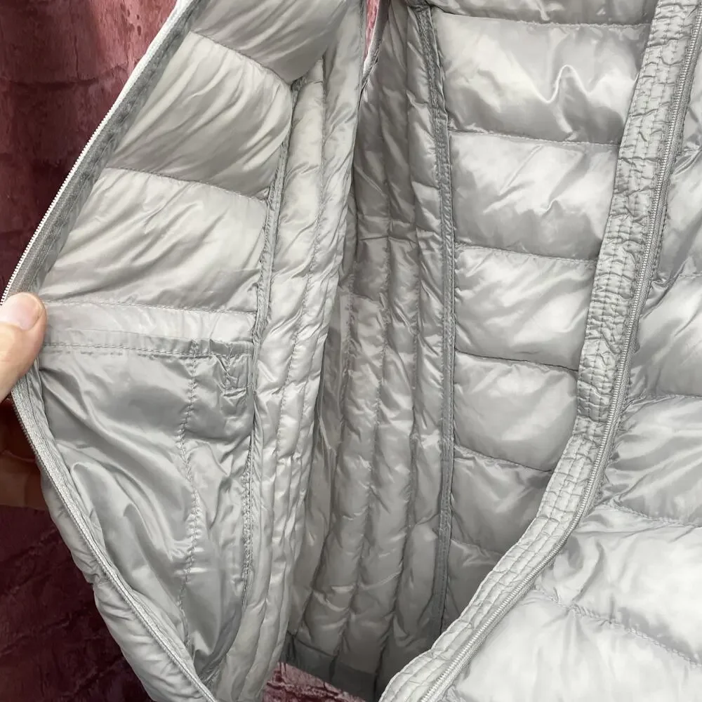 32 Degrees Vest Womens Extra Small Gray Puffer Lightweight Packable Full Zip